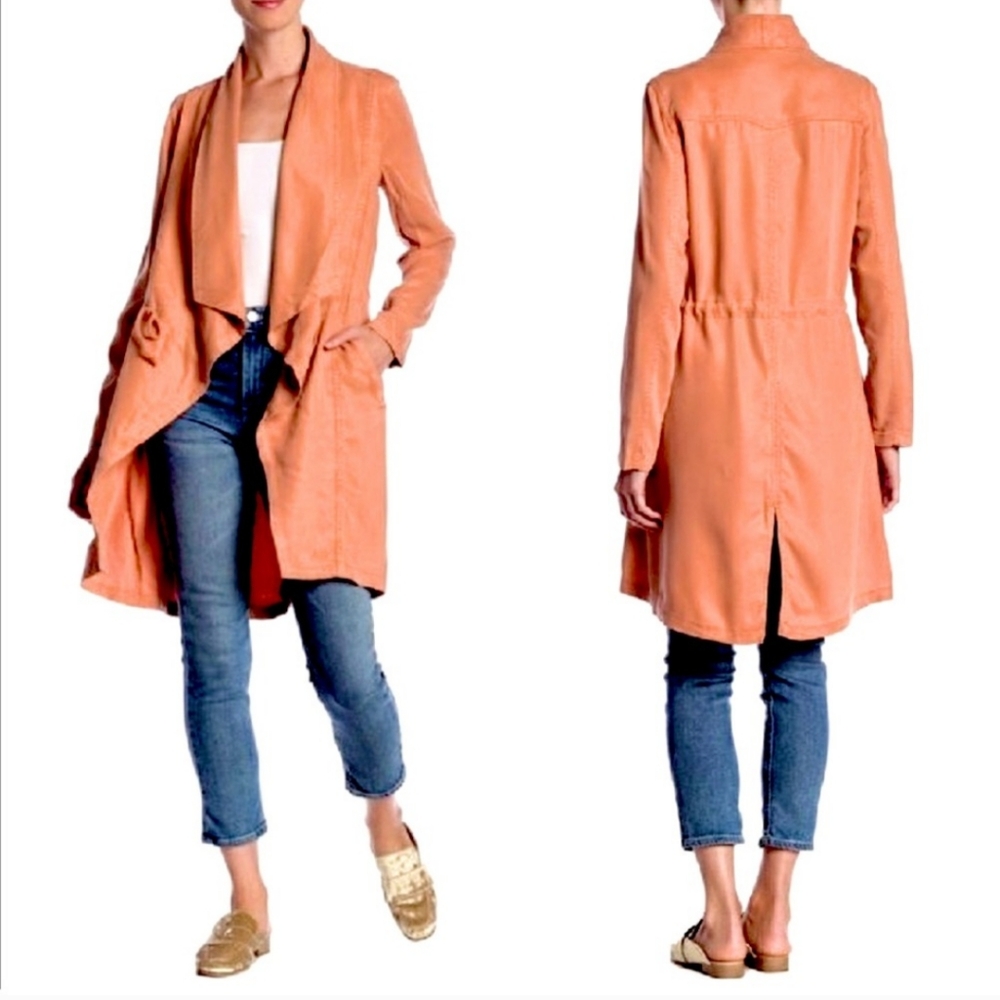 ☆ MAX JEANS Spiced Coral Twill Duster